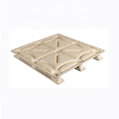 China 2021 High Quality Woodgrain Top Selling Cheap Durable Pressedwood Yellow Long-leg Pallet for sale