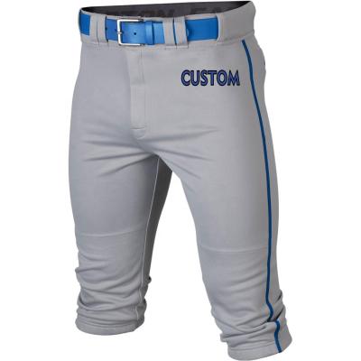 China Antibacterial Baseball Custom Pants High Quality Sports Gym Pants Youth Baseball Tank Top Pants for sale