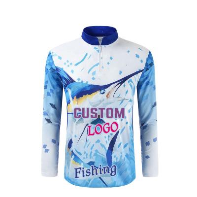 China Factory Price Antibacterial Custom UV Protection 1/4 Zipper Fishing Shirt High Quality Fishing Tank Top for sale