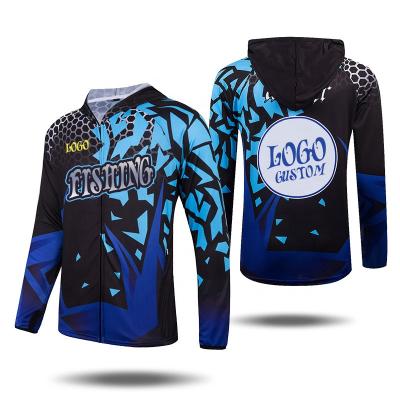 China Custom High Quality UV Protection Antibacterial Fishing Shirts 100%Polyester Fishing Custom High Quality Hoodies for sale