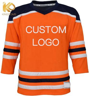 China Beer League Hockey Jerseys Antibacterial Cheap High Quality 100% Polyester Ice Hockey Jersey for sale