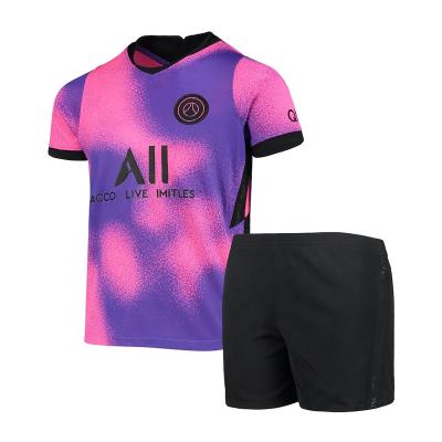 China Sets factory newest 20 21 new top custom design cheap sublimation printing oem logos soccer jersey wear for football club uniform for sale