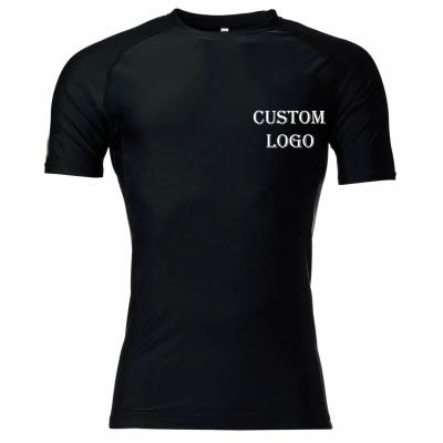 China New Sublimation Swimming Rashguards Antibacterial Neoprene Custom Compression Rash Guards for sale