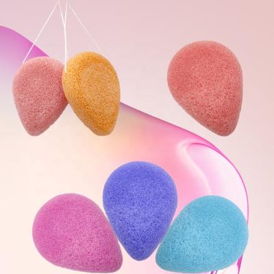 Cina Deep Cleansing Konjac Facial Sponges Large For Tear Shape Sensitive Skin Care Body Bath Organic Konjac Sponge in vendita