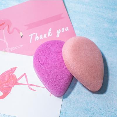 中国 Teardrop Shape Bath Sponge Bathroom Soft Facial Konjac Body Scrubber Portable Deep Cleansing Konjac Sponge 販売のため