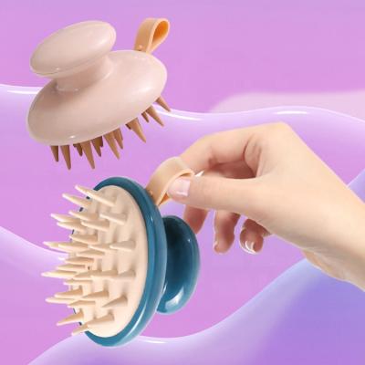 China Waterproof Scalp Massager Hair Spa Shampoo Brush Wet Dry Dry Head Brush Head Brush for sale