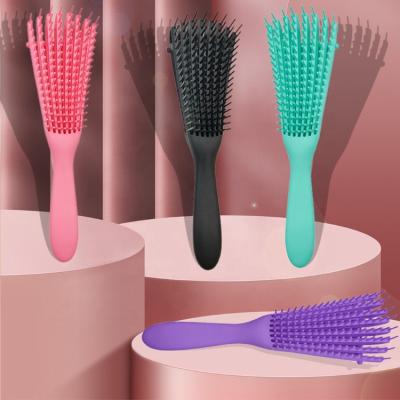 China Professional plastic hair brush straight hair curly hair massage comb eight claw comb waterproof popular comb for sale