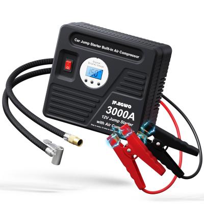 China Multi-Function 6 in 1 Lithium Ion Battery Mini 24000mAh High Power Portable Car Jump Starter and Air Pump for sale