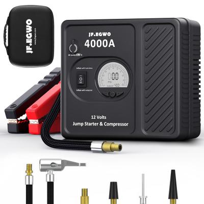 China Multifunctional 6 in 1 Promotion 12V Emergency 24000mAh Car Jump Starter Battery For 12V Car Jump Start 4000A Peak for sale