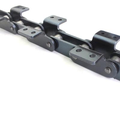 China High Quality Industrial Equipment Accessories Conveyor Line Small Roller With Double Bend Side Plate Double Round Hole Conveyor Chain for sale