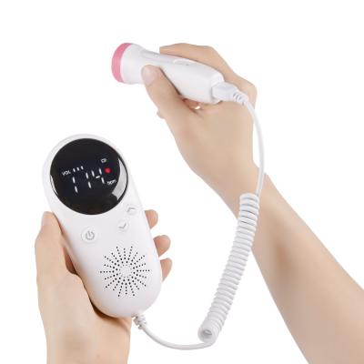 China Factory Direct Portable Pregnant Woman Home Use Prenatal Ultrasound Fetal Heart Detector Baby Doppler Fetal Doppler Monitor for sale