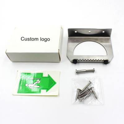 China Modern High Quality No Touch Touchless Stainless Steel Hands Free Foot Gate Opener With Logo for sale