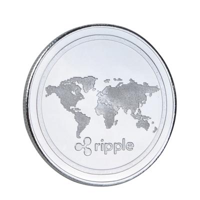 China Europe Art Collection Commemorative Cryptocurrency Coin Gold Plated Silver Monero Litecoin Metal Coin Challenge Ripple Coin for sale