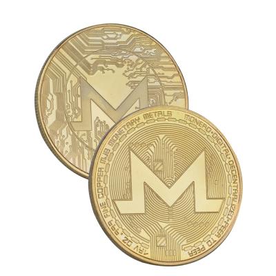 China Europe Engraved Custom Commemorative Collectible Silver Plated Dashcoin Souvenir Collection Sublimation Ethereum Gold Coin Monero Coin for sale