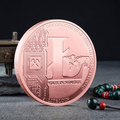 China Europe Custom No Min Antiquity Cryptocurrency Ethereum Monero Collections Moneda 3D Metal Challenge Litecoin Commemorative Coin for sale