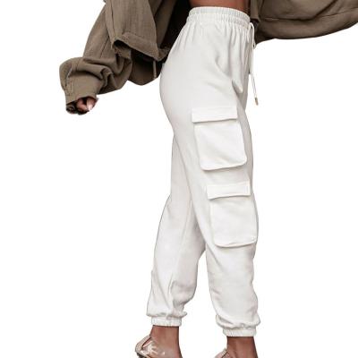 China Anti-Wrinkle Women Sports Pants Custom Manufacturer Gym Wear Tracksuits 2 Piece Jogger Set Crop Tops And Sweatpants Sports Wear for sale