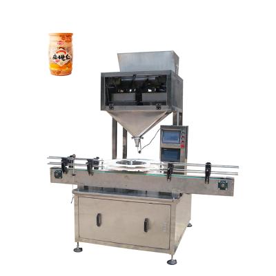 China New Design Automatic Machine Fast Speed ​​Rotary Double Vibrate To Feed Particle Material Automatic Powder Weighing Filling Machine for sale