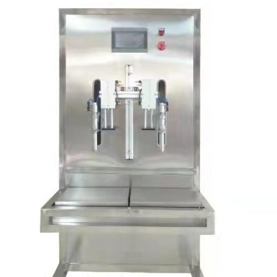 China Preferential Semi Automatic Electric Food Product Stainless Steel Double Head Type Filling Machine for sale