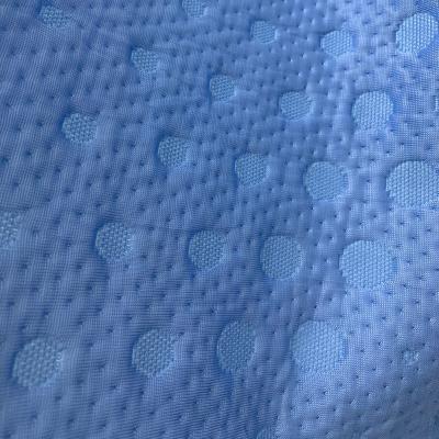 China Flame Retardant Yarn 60% Cool 40% Polyester Yarn Dyed Technology 320gsm Mattress Pillow Cooling Fabric for sale