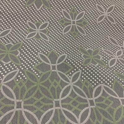 China Fire Retardant Double Sided Jacquard Floral Heather Gray Knitted Fabric For Mattress for sale