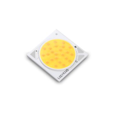 China Adjustable size 24W 2700K-6500K COB 19*19 ceramic panel CSP LED CHIP porcelain cob led track light/downlight light/spotlight/bulb for sale