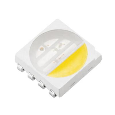 China AlGaInP Epistar PLCC-8 4 in 1 Full Color RGBW LED Chip High Power EMC 5050 0.3W SMD 5050 RGBW LED Chips for sale