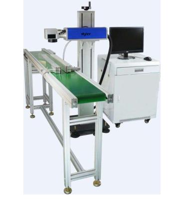 China Good Quality Laser Marking Machine Programmable Flying Marking Machine 30W Max Output Power for sale