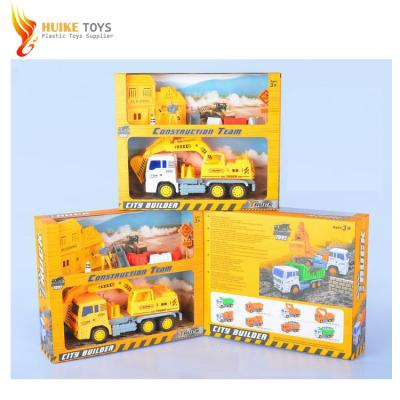 China Friction Toy Cheap Plastic Car Model Construction Truck Engineering Toy for sale