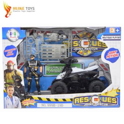 China Friction Toy Rescue Game Set Car Plastic Airplanes Ambulance Model Toys for sale