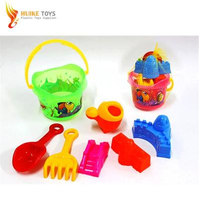 China Customized outdoor sport game new color kids sand plastic material beach toy set for sale