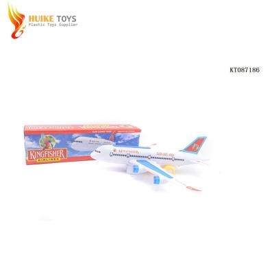 China Airbus Flat Passenger Airplane Children Battery Operated Popular Toy Glider A380 Toy Spinning Model Set for sale