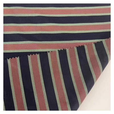 China Water Resistant High Quality 12%Nylon 88%Rayon cotton fabric shirts school uniforms stripe Yarn Dyed Fabric for sale