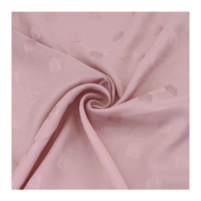 China Shrink-Resistant wholesale China 50D 100%Polyester satin customize logo jacquard elastic lining Fabric for sale