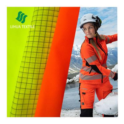 China Breathable 150D 300D 600D Fluorescence Coated Waterproof 100% Polyester Tarp En471 Oxford Fabric for safety vests workwear for sale