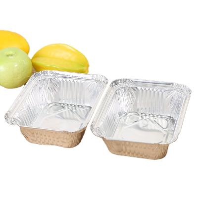 China Eco-friendly Food Grade Round Aluminum Foil Container Rectangle Aluminum Foil Container 1500ml for sale