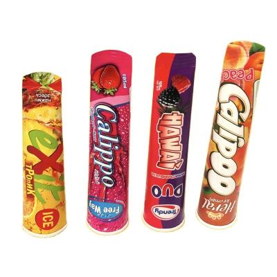 China Hot Selling Eco-friendly Customized Disposable Ice Cream Lolly Tube Paper Ice Cream Cups Calippo Tube With 50-120ml for sale