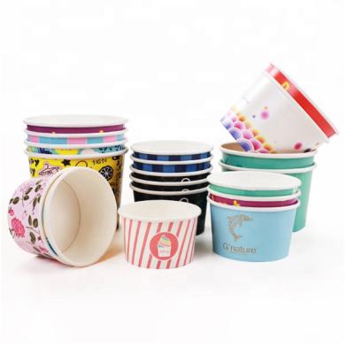 China Latest Disposable Wholesale High Quality Custom Ice Cream Paper Cup Ice Cream Packaging for sale