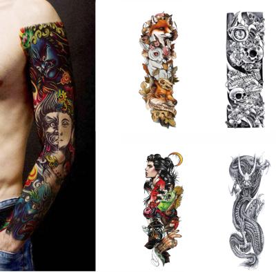 China Fashion Temporary Body Art Tattoo Sticker Paper Black Waterproof Temporary Tattoo Sticker Hand Neck Wrist Art for sale