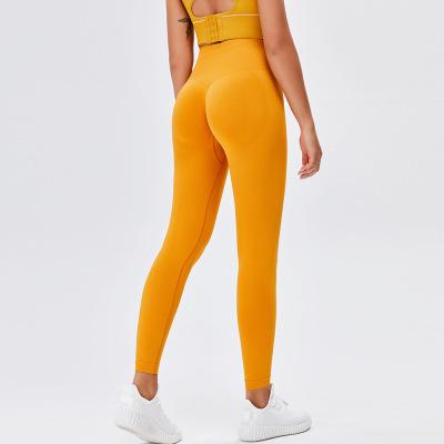 China Wholesale High Quality Breathable Spandex/Polyester Butt Women Sports Fitness Yoga Pants Crac! crack! for sale