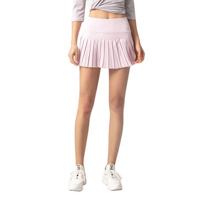 China 2021 Wholesale Women's Breathable Simple Dyed Skirt Mini Shorts Fitness Girls Yoga Short Skirt Quick Dry for sale