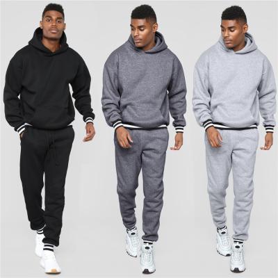 China Other Simple Men Tracksuit Hoodie Sweatsuit Logo Two Piece Suits Solid Color Custom Made High Quality HOT from DFG place for sale