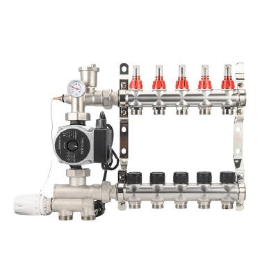 China modern floor heating manifold valve mixing pump in mixing system for manifolds floor heating mixing valve for sale