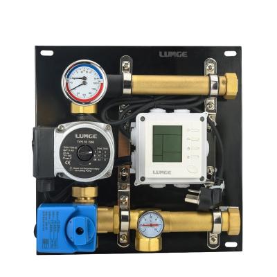 China Modern Popular New Type Underfloor Heating System Parts Mixing Pump Valve Set Various for sale