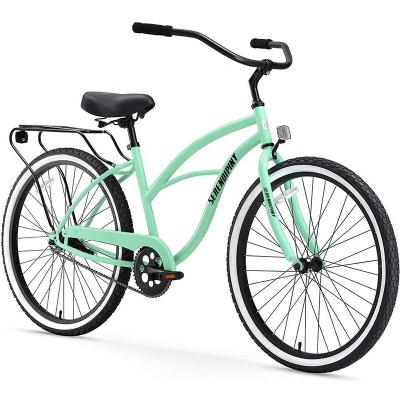 China Steel Top Fashion Single Speed ​​Lowrider Beach Cruiser Bike/Wholesale Cruiser Lady Women Bikes for sale