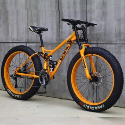 China Bicycle Tire 4.0 High Carbon Steel Frame Beach Bike Tire Mountain Bike Suspension Factory Steel Full Fat Highs for sale