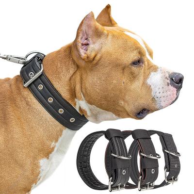 China China Factory High Quality Low Price Padded Nylon Neoprene D Ring Sustainable Pet Dog Collar Black for sale