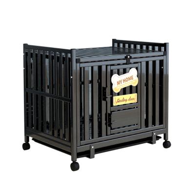 China Breed Dog Crate Manufacturers Breathable American Style Large Outdoor Metal Kennel Animal Crate For Dogs With A Roof for sale