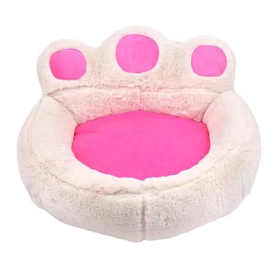 China Fashion DETACHED Comfortable Velvet PP Cotton 7D Customized Pet Sofa Dog Bed For Large Soft Material for sale