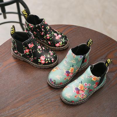 China New Design Fashion Waterproof Children Soft-soled Kids Printed Rubber Boots for sale