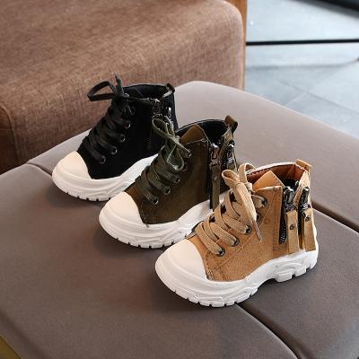 China Fashion Thermal Double Zippers Boys Chance Outdoors Autumn Winter Shoes Children Girls Boots Boots for sale